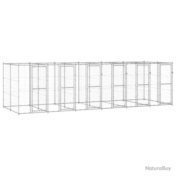 Chenil ext�rieur Acier galvanis� 14,52 m�