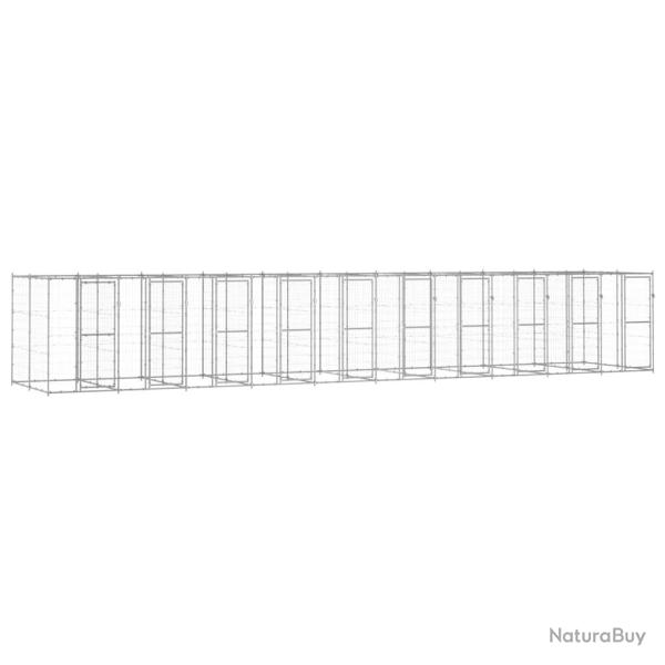 Chenil ext�rieur Acier galvanis� 24,2 m�