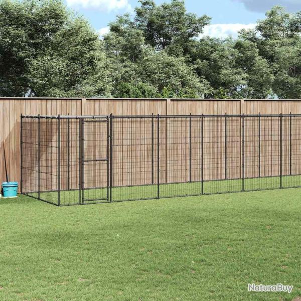 Chenil ext�rieur Acier avec toit 21,78 m�