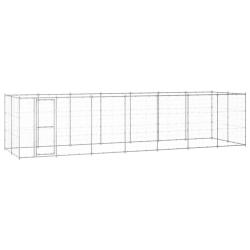 Chenil ext&eacute;rieur Acier galvanis&eacute; 16,94 m&sup2;