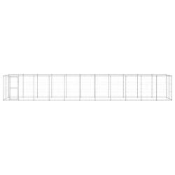 Chenil ext&eacute;rieur Acier galvanis&eacute; 26,62 m&sup2;