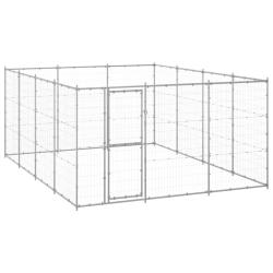 Chenil ext&eacute;rieur Acier galvanis&eacute; 14,52 m&sup2;