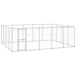 Chenil ext&eacute;rieur Acier galvanis&eacute; 24,2 m&sup2;