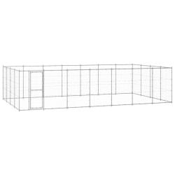 Chenil ext&eacute;rieur Acier galvanis&eacute; 33,88 m&sup2;