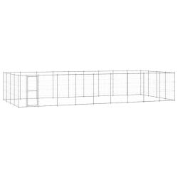 Chenil ext&eacute;rieur Acier galvanis&eacute; 43,56 m&sup2;
