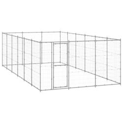 Chenil ext&eacute;rieur Acier galvanis&eacute; 21,78 m&sup2;