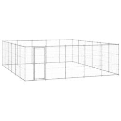 Chenil ext&eacute;rieur Acier galvanis&eacute; 36,3 m&sup2;