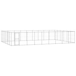 Chenil ext&eacute;rieur Acier galvanis&eacute; 65,34 m&sup2;