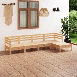 Salon de 5 pcs Bois de pin massif