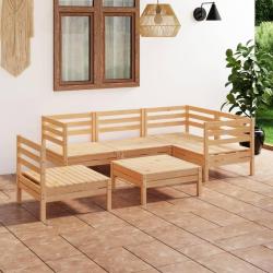 Salon de 6 pcs Bois de pin massif