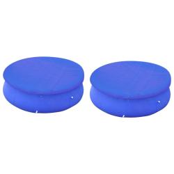 Couvertures de piscines rondes hors sol de 300 cm 2 pcs