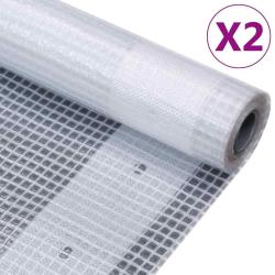 B&acirc;ches Leno 2 pcs 260 g/m&sup2; 4x10 m Blanc