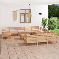 Salon de 13 pcs Bois de pin massif