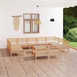 Salon de 12 pcs Bois de pin massif