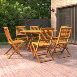 Ensemble &agrave; manger de 7 pcs Bois d'acacia massif