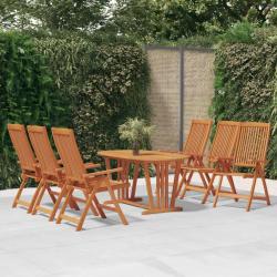 Chaises de pliables lot de 6 Bois d'eucalyptus massif