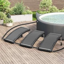 Panneaux de chauffage solaire de piscine courb&eacute;s 3 pcs 110x65cm