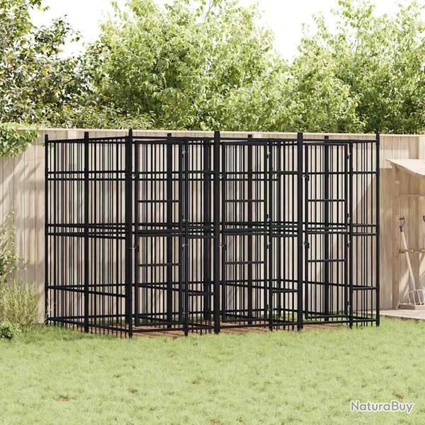 Chenil d'ext�rieur pour chiens Acier 5,53 m�