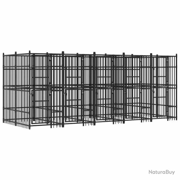 Chenil d'ext�rieur pour chiens Acier 9,22 m�