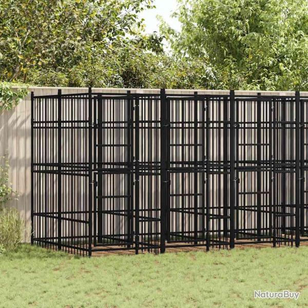 Chenil d'ext�rieur pour chiens Acier 11,06 m�