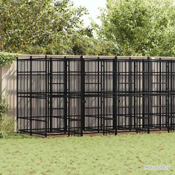 Chenil d'ext�rieur pour chiens Acier 12,9 m�