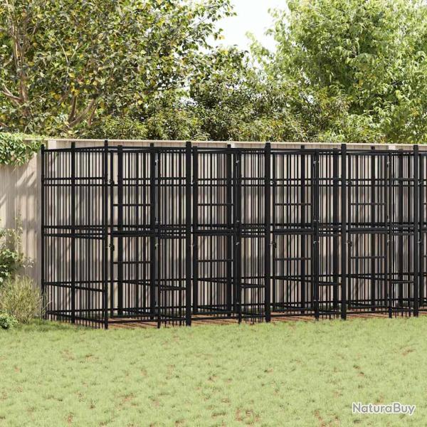 Chenil d'ext�rieur pour chiens Acier 14,75 m�