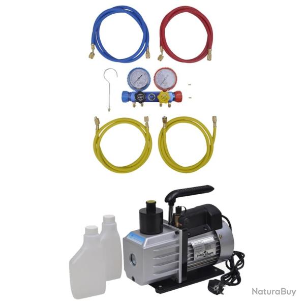 Pompe � vide avec ensemble manom�tres � 4 voies climatisation