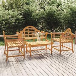 Salon de 4 pcs Bois de teck solide