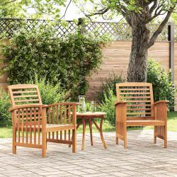 Chaises de lot de 2 Bois d'acacia massif