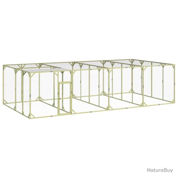 Poulailler 800x400x200 cm Bois de pin massif impr�gn�