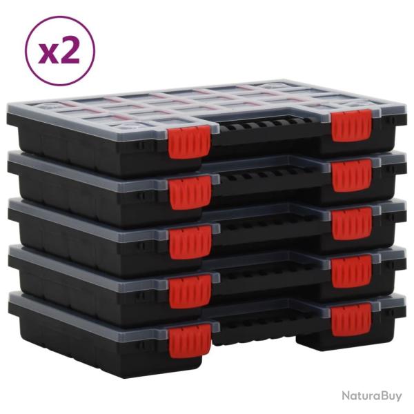 Bo�tes d'assortiment 10 pcs 34,5x25x5 cm Polypropyl�ne