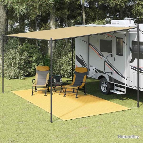 Tapis de tente beige, 200 � 400 cm