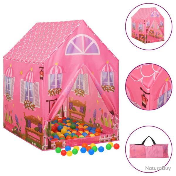 Tente de jeu pour enfants avec 250 balles, rose, 69 � 94 � 104 cm