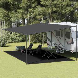 Tapis de tente 400x700 cm Noir PEHD