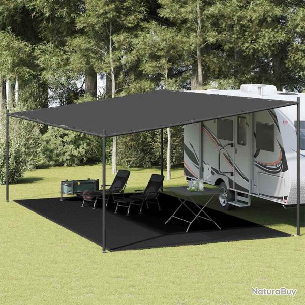 Tapis de tente 400x700 cm Noir PEHD