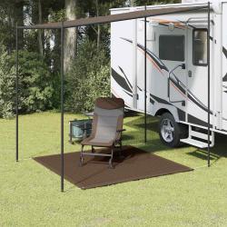 Tapis de tente 250x250 cm Marron