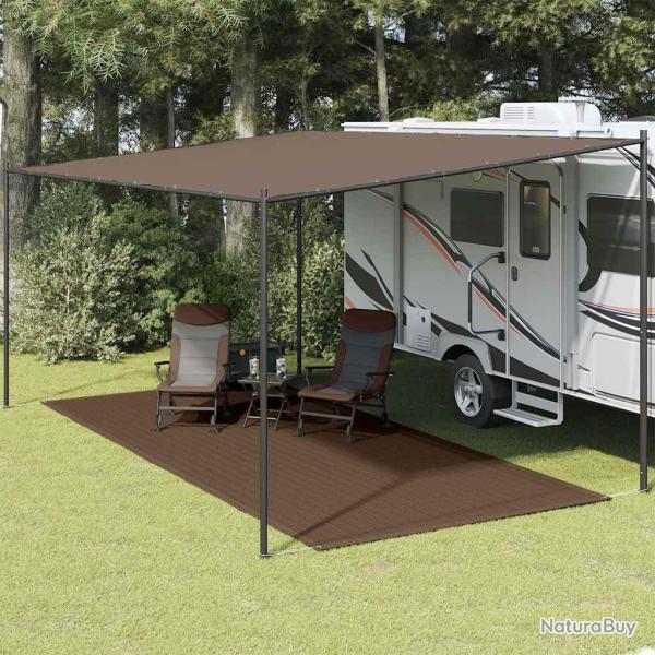 Tapis de tente 250x500 cm Marron