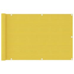 &Eacute;cran de balcon Jaune 90x400 cm PEHD