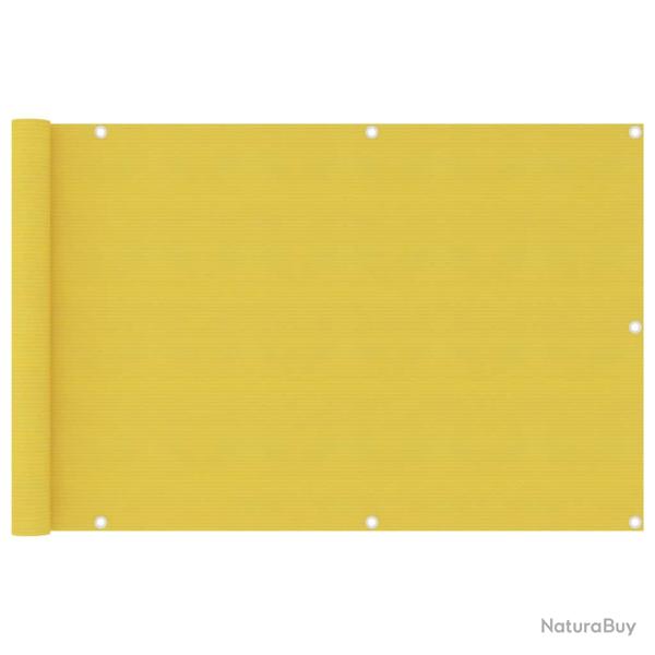 �cran de balcon Jaune 90x400 cm PEHD