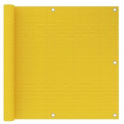 &Eacute;cran de balcon Jaune 90x500 cm PEHD