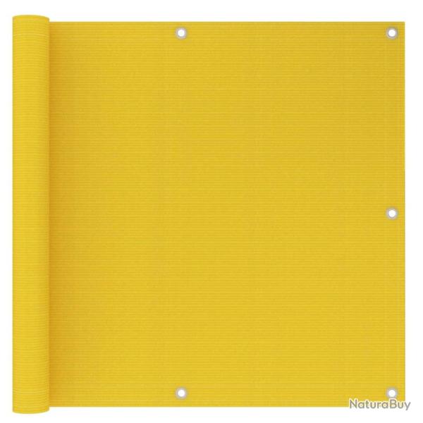 �cran de balcon Jaune 90x500 cm PEHD