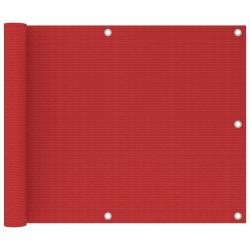 &Eacute;cran de balcon Rouge 75x500 cm PEHD