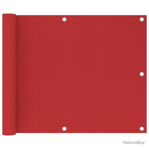 �cran de balcon Rouge 75x600 cm PEHD