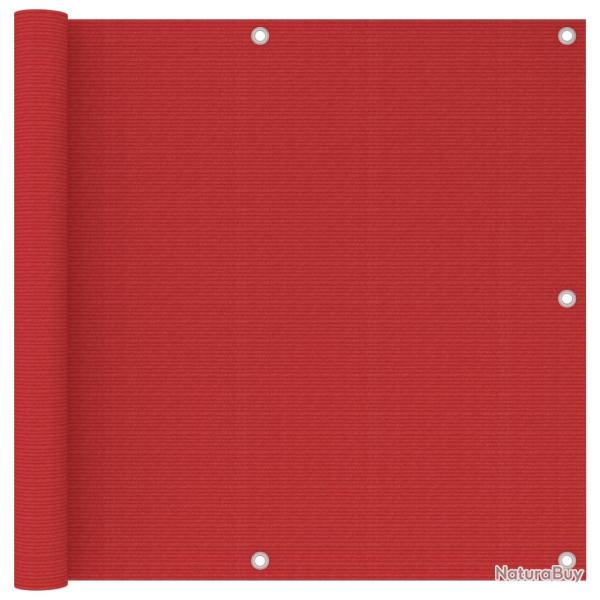 �cran de balcon Rouge 90x500 cm PEHD