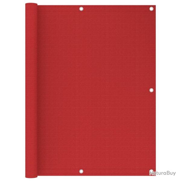 �cran de balcon Rouge 120x500 cm PEHD