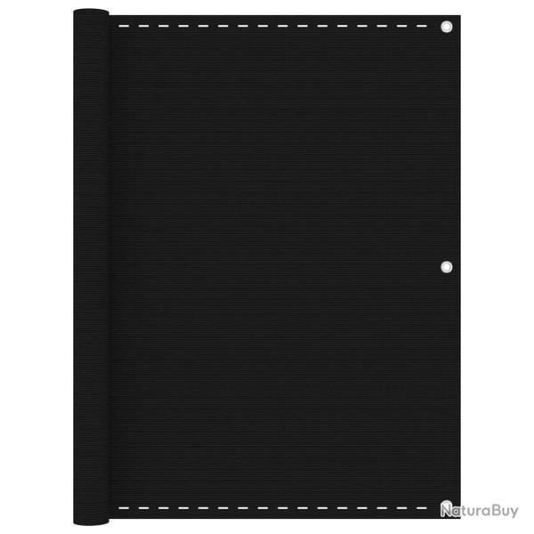 �cran de balcon Noir 120x600 cm PEHD