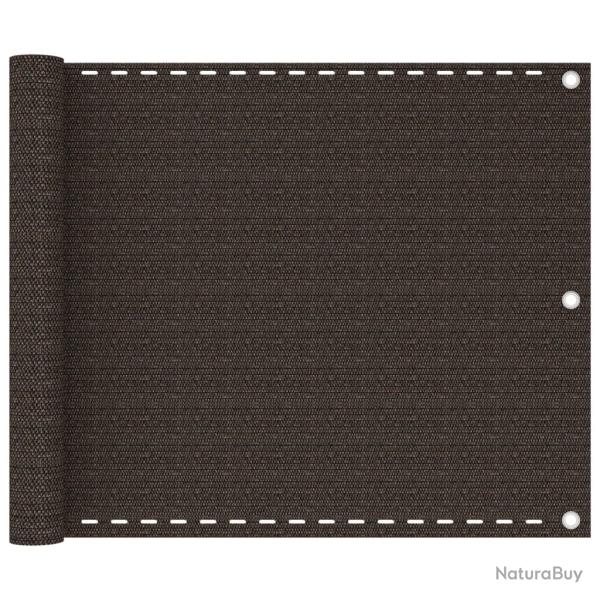 �cran de balcon Marron 75x300 cm PEHD