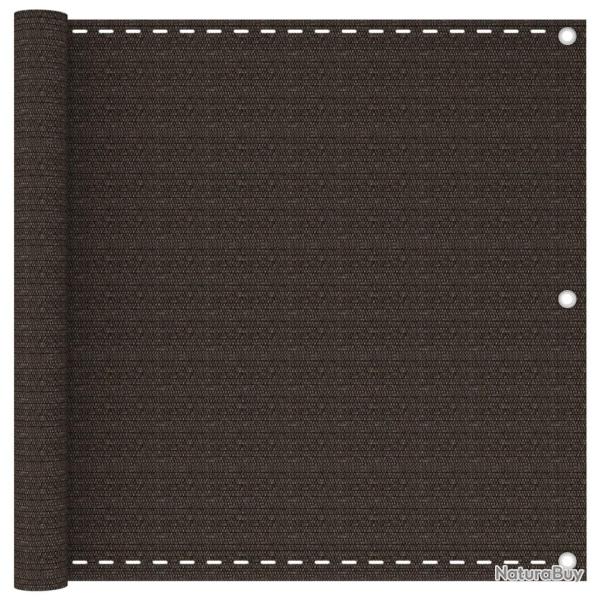 �cran de balcon Marron 90x600 cm PEHD