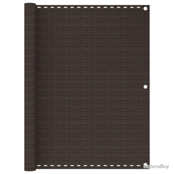 �cran de balcon Marron 120x400 cm PEHD