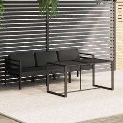 Salon de 4 pcs avec coussins Aluminium Anthracite